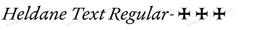 Heldane Text Regular字体转换